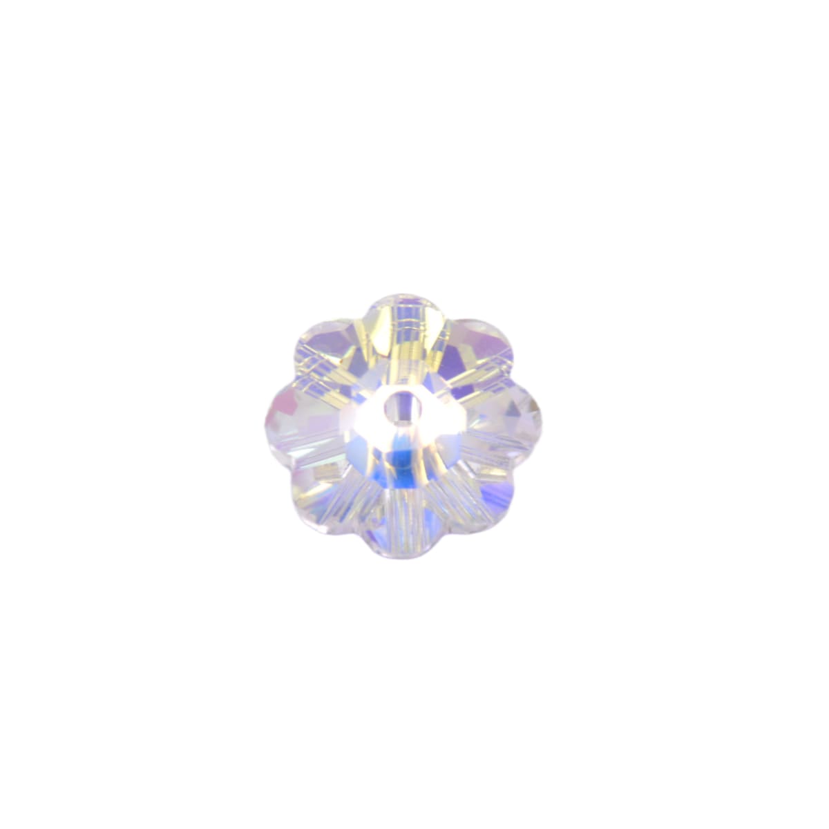 Swarovski Crystal 3700 8mm Flower Margarita - Crystal AB by Continental Bead Suppliers