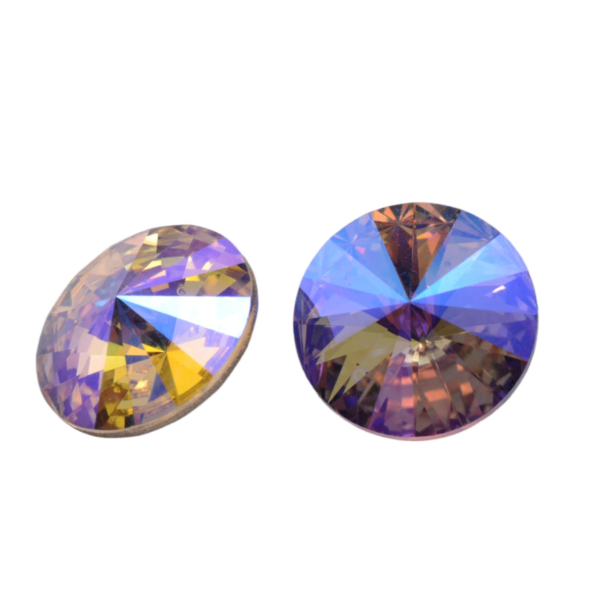 Swarovski Crystal 1122 14mm Rivoli Round Stone - Citrine AB by Continental Bead Suppliers