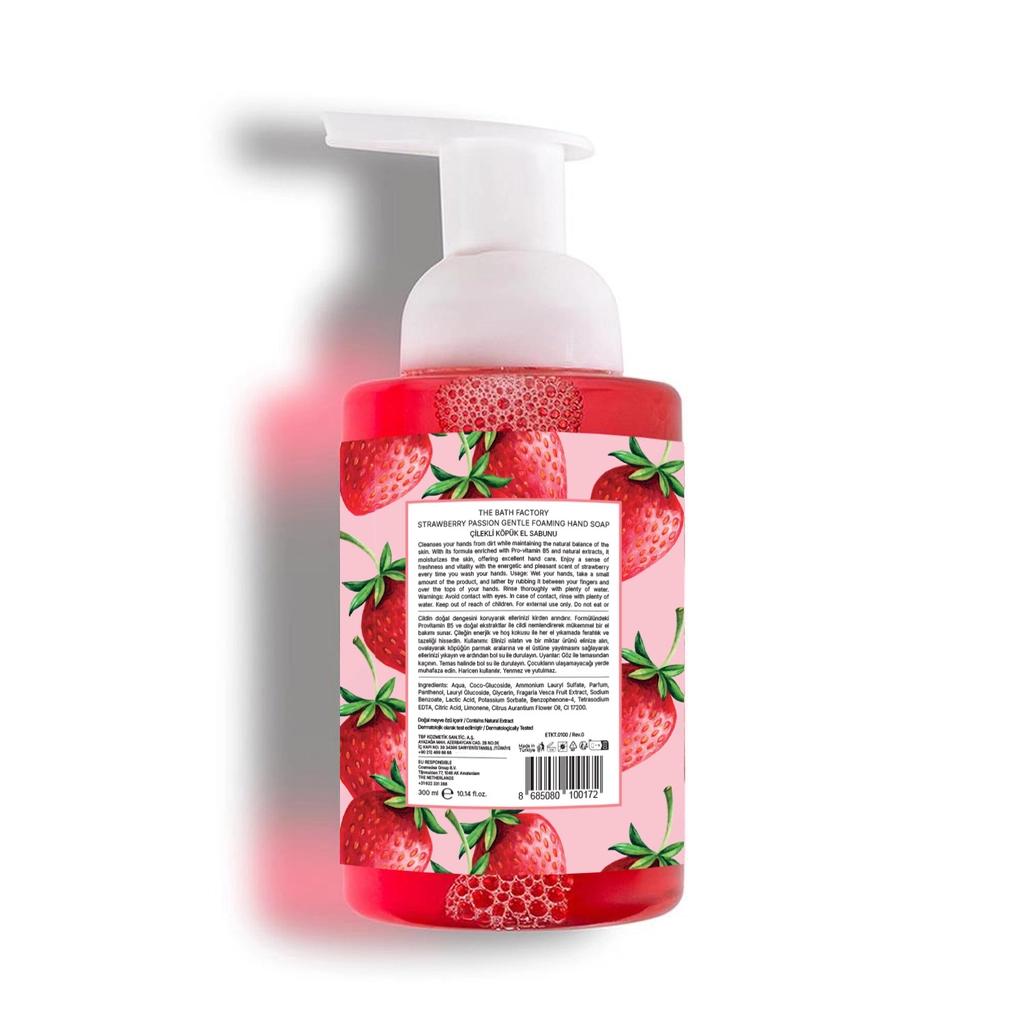 The Bath Factory Strawberry Passion Foaming Hand Soap 300 ml by Beauty Care Bag