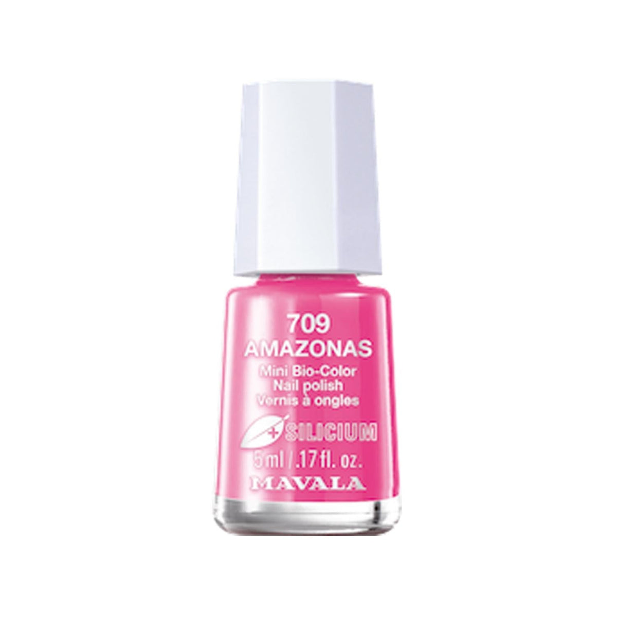 Mavala Mini Bio-Color Nail Polish with Silicon - Amazonas 5ml, Travel-Friendly Nail Care by Beauty Care Bag