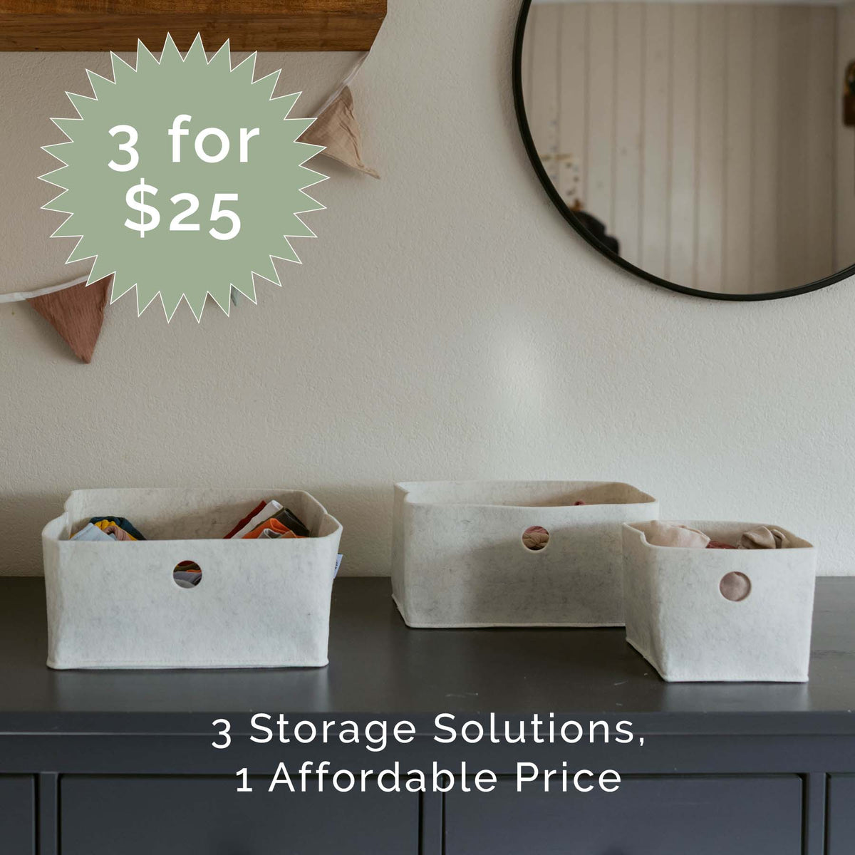Felt Drawer Organizers by Parker Baby Co.