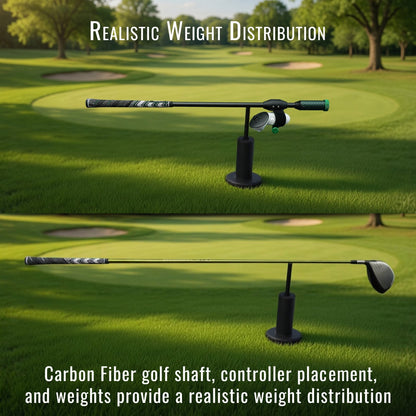 DriVR Elite - Adjustable VR Weighted Golf Club Handle Accessory - Compatible with Quest 2, 3/3s, and ProTorqelo.com