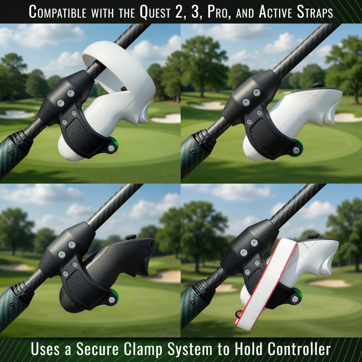 DriVR Elite - Adjustable VR Weighted Golf Club Handle Accessory - Compatible with Quest 2, 3/3s, and ProTorqelo.com