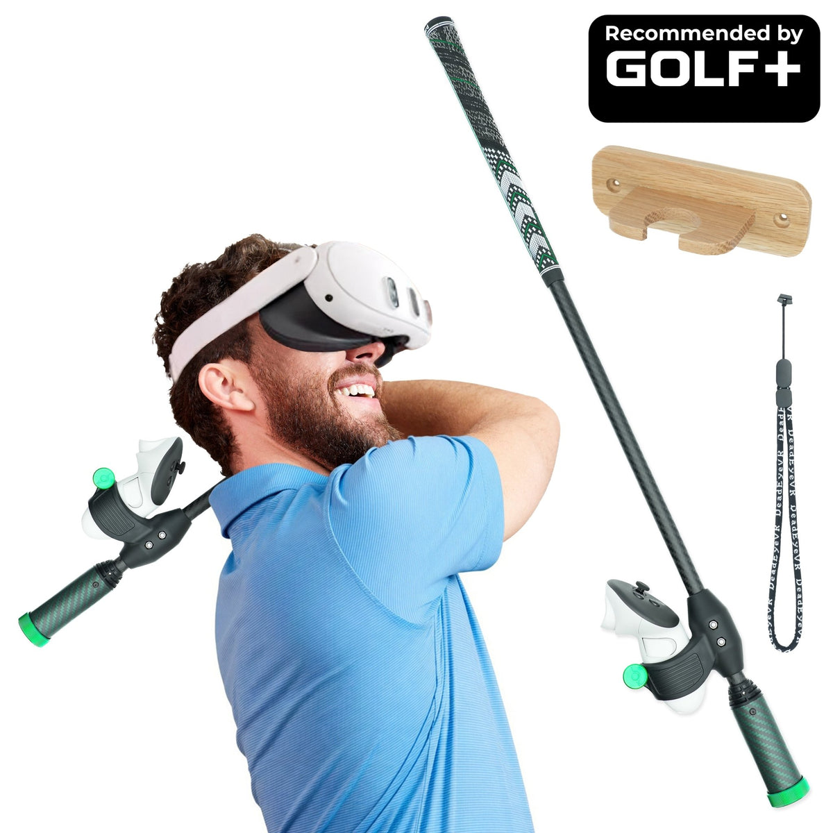 DriVR Elite - Adjustable VR Weighted Golf Club Handle Accessory - Compatible with Quest 2, 3/3s, and ProTorqelo.com