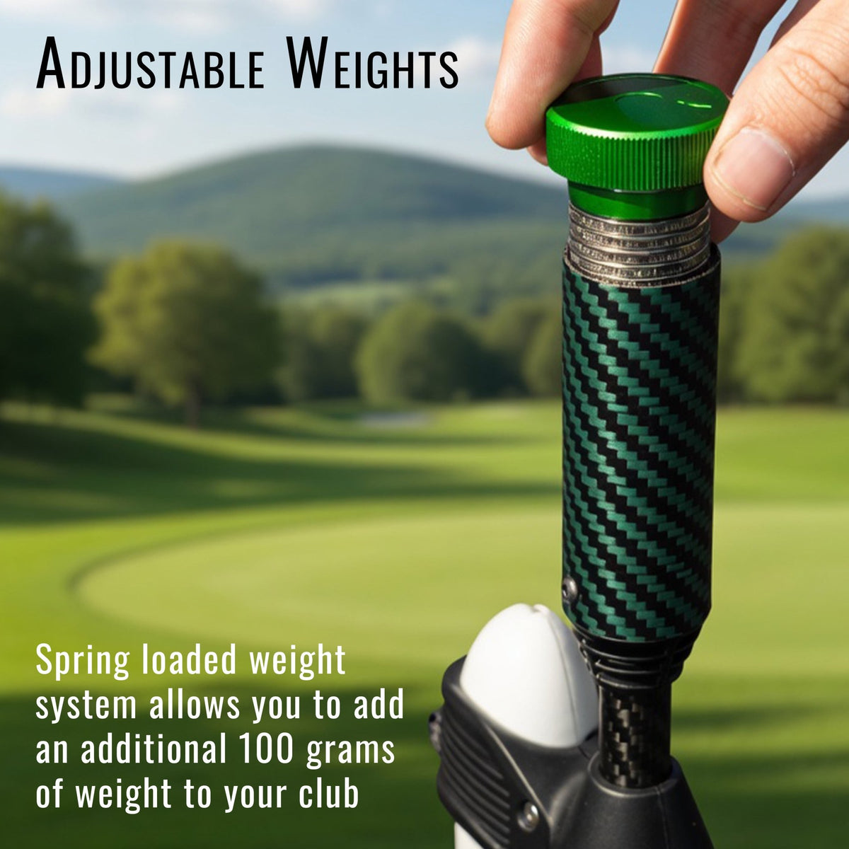 DriVR Elite - Adjustable VR Weighted Golf Club Handle Accessory - Compatible with Quest 2, 3/3s, and ProTorqelo.com