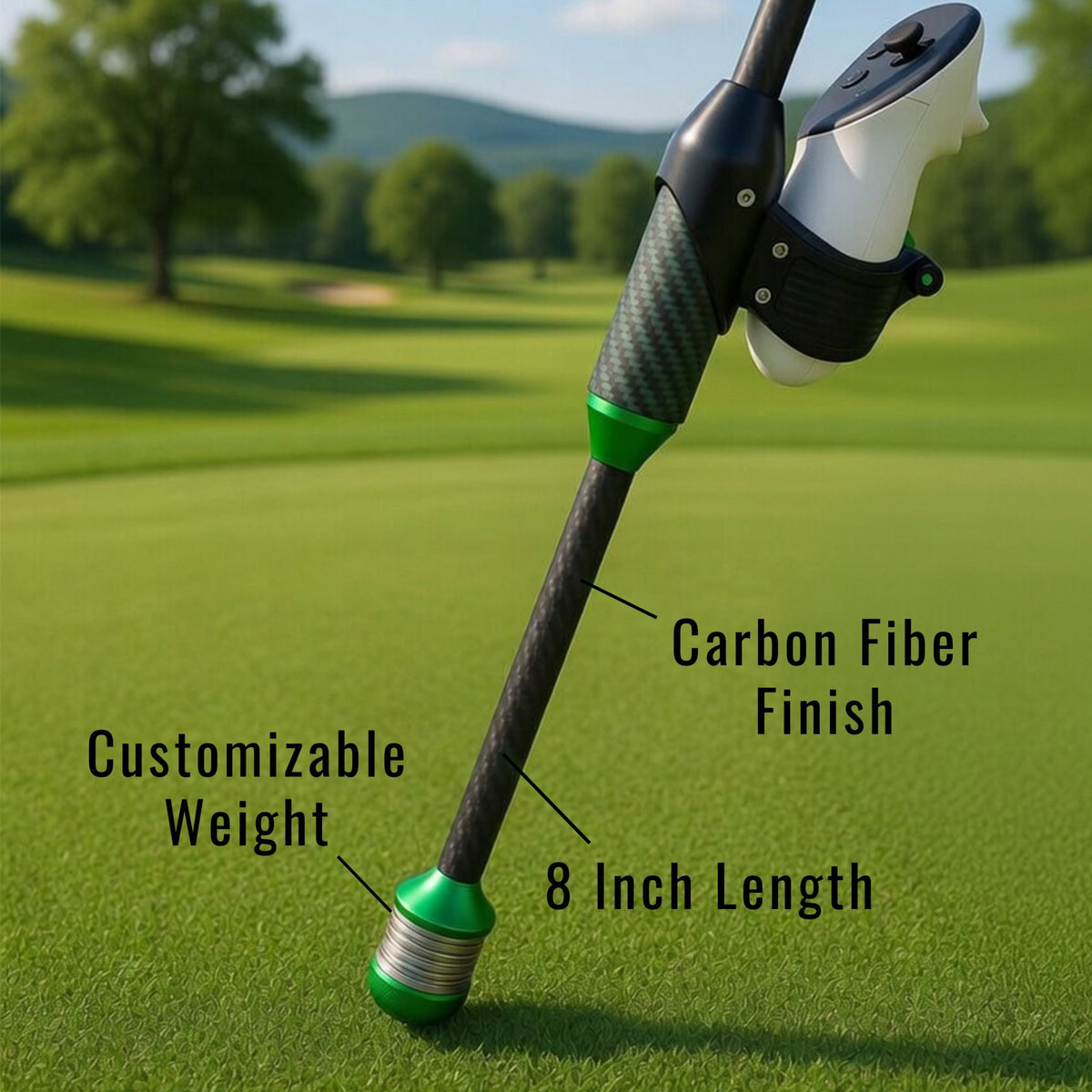 DriVR Elite Chrome - Stepped Steel Weighted Golf Club - Compatible with Quest 2, 3/3s, and ProTorqelo.com