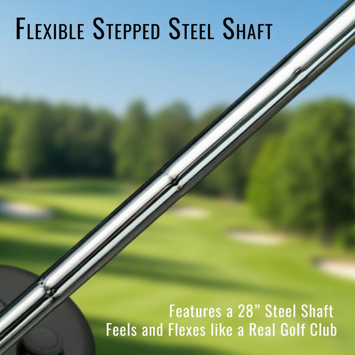 DriVR Elite Chrome - Stepped Steel Weighted Golf Club - Compatible with Quest 2, 3/3s, and ProTorqelo.com