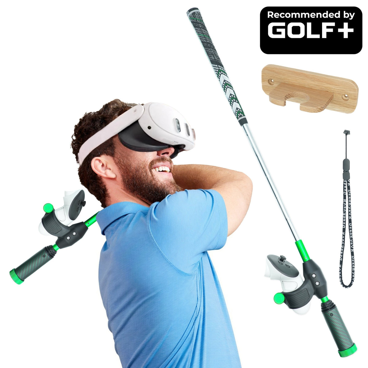 DriVR Elite Chrome - Stepped Steel Weighted Golf Club - Compatible with Quest 2, 3/3s, and ProTorqelo.com