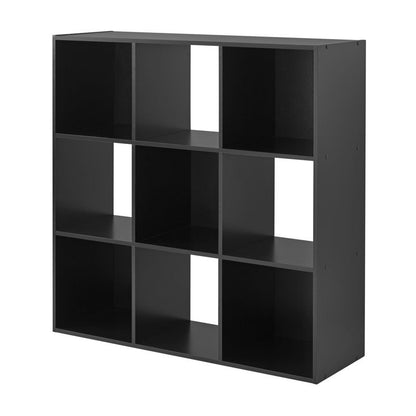 Black 9-Cube Organizer for Efficient Storage Solutions by Doba
