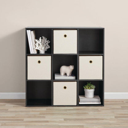 Black 9-Cube Organizer for Efficient Storage Solutions by Doba