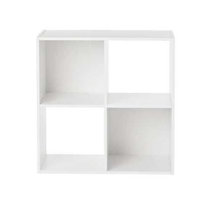 Elegant White 4 Cube Storage Organizer for Home & Office by Doba