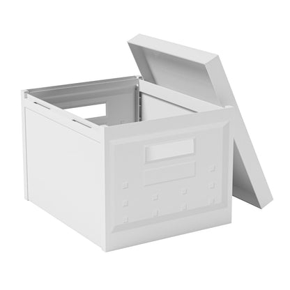 Premium Collapsible Storage Box Set - Stackable Space-Saving Organizers with Lids for Home & Office by Doba