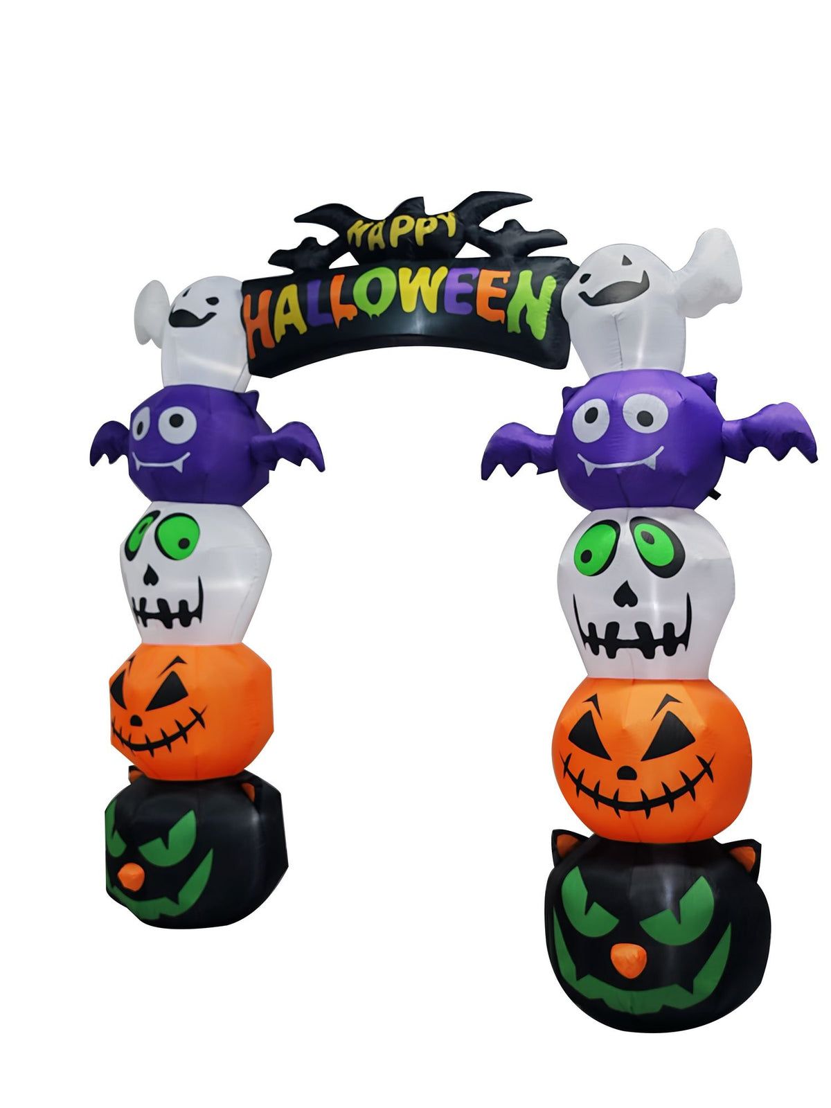 Giant LED Pumpkin Archway - Halloween Inflatables for Outdoor Cheers by Doba