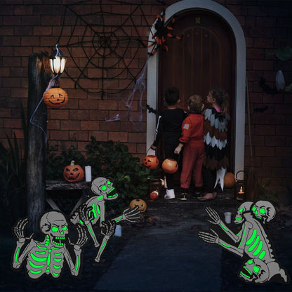 Spooky Skeleton Yard Sign for Halloween Parties and Decorations by Doba