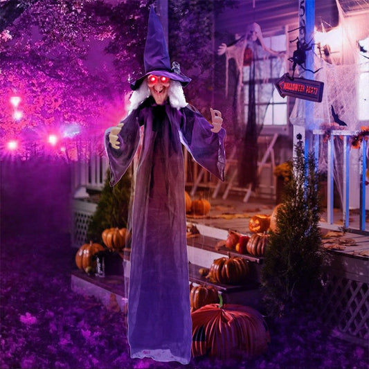 Spooky Sounds Hanging Halloween Decoration with Creepy Phrases by Doba