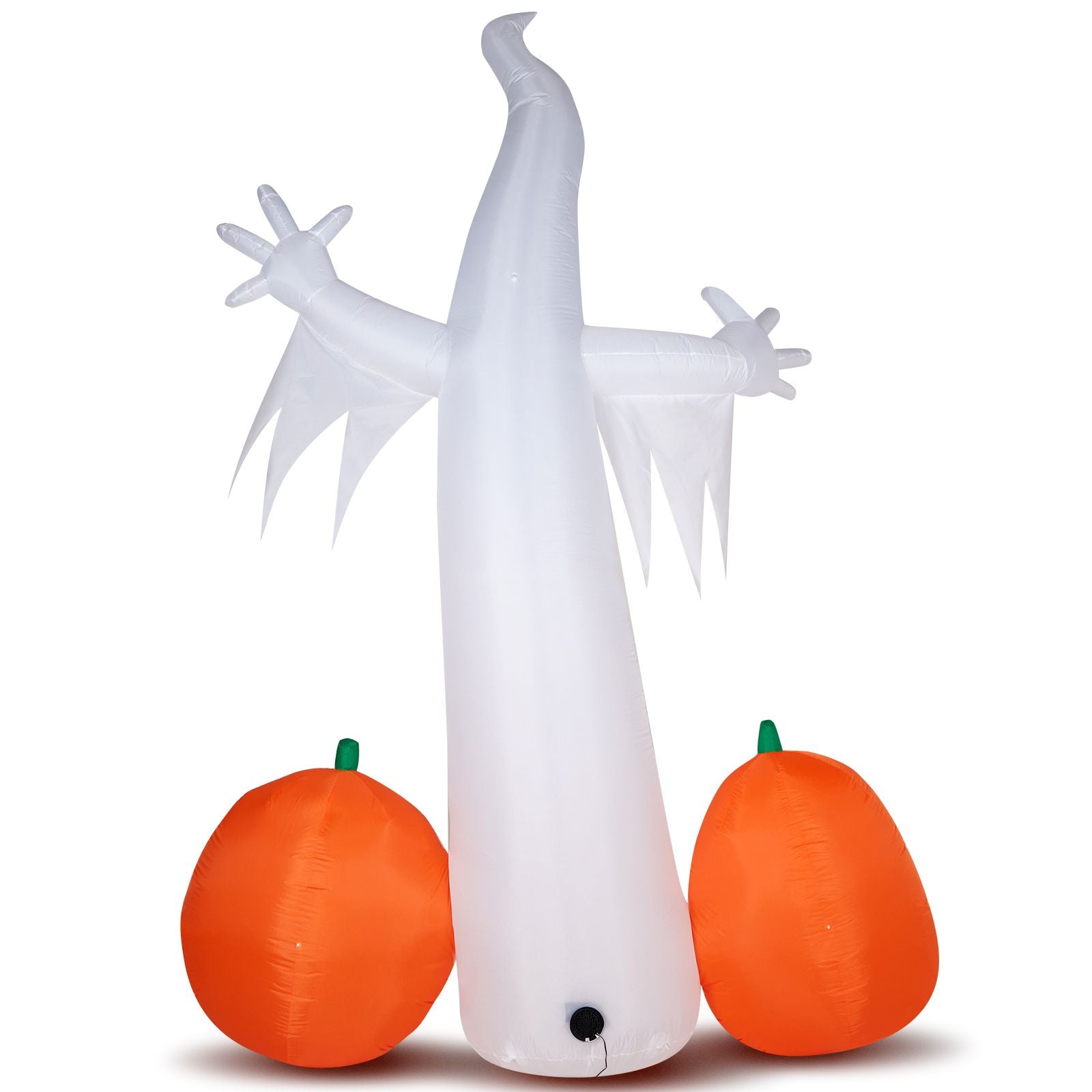 Spooky Halloween Inflatable Ghost and Spider Duo for Outdoor Decor by Doba