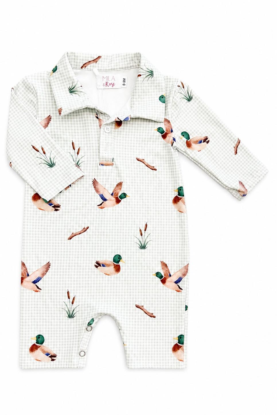 Duck Pond L/S Polo One-PieceOne-Piece - L/S PoloTorqelo.com