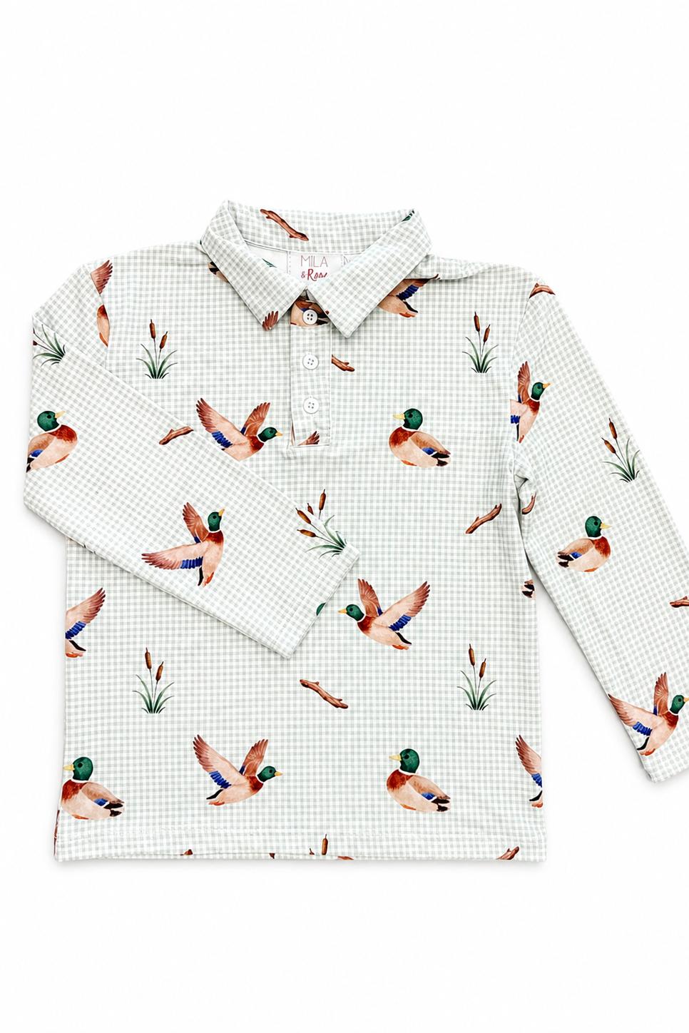 Duck Pond L/S PoloBoys Polo - L/STorqelo.com