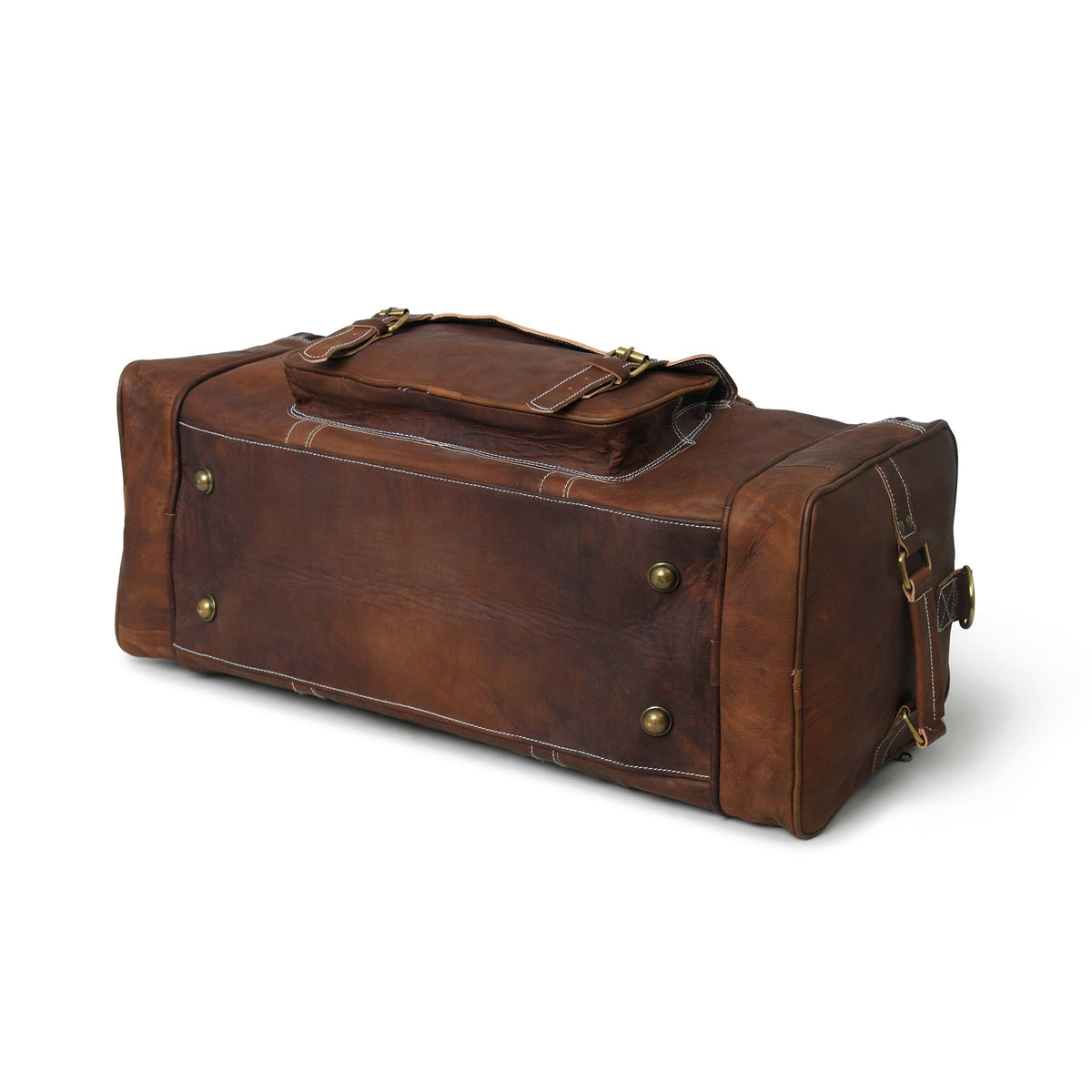 Walker Leather Weekender Bag + Free Toiletry by Classy Leather Bags