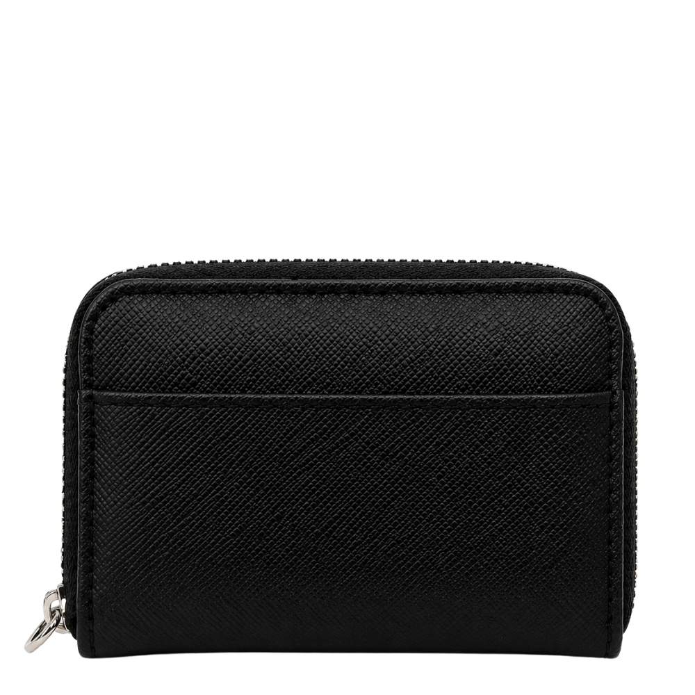 Duru Vega Black Textured Minimalist Coin Purse by Beauty Care Bag