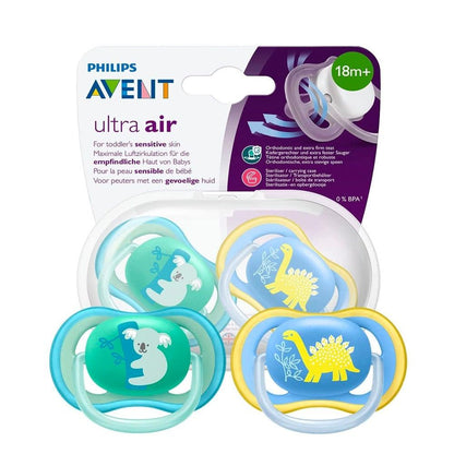 Philips Avent Ultra Air Baby Pacifier 18m+ - Comfort Soothing Soother for Infants Newborns by Beauty Care Bag