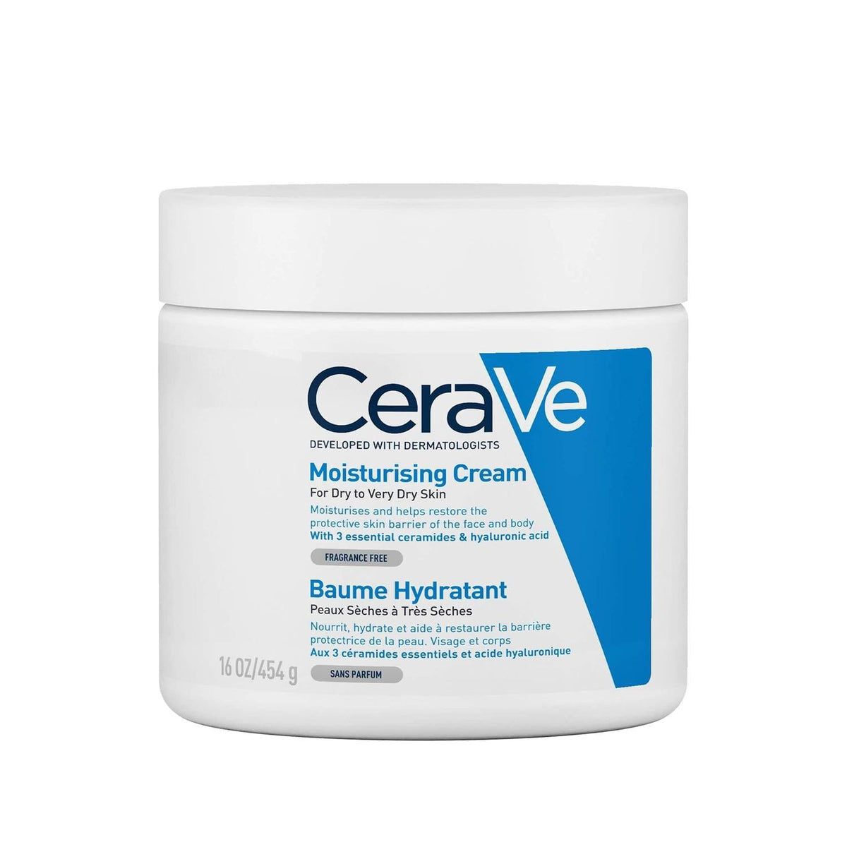 CeraVe moisturizing cream for dry skin, 454g