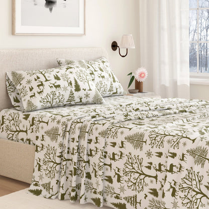 Turkish Cotton Flannel Sheet - Lakeview Collection by Great Bay Home