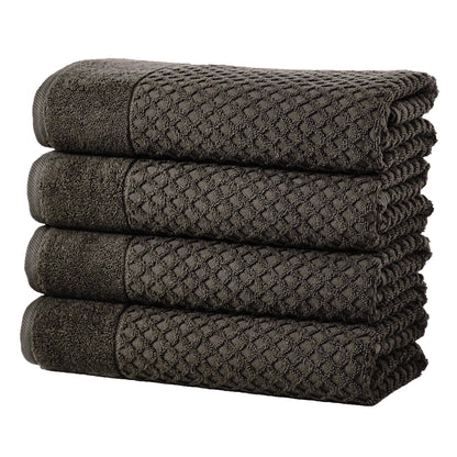 Cotton Diamond Waffle Weave Bath Towel Set - Grayson Collection by Great Bay Home