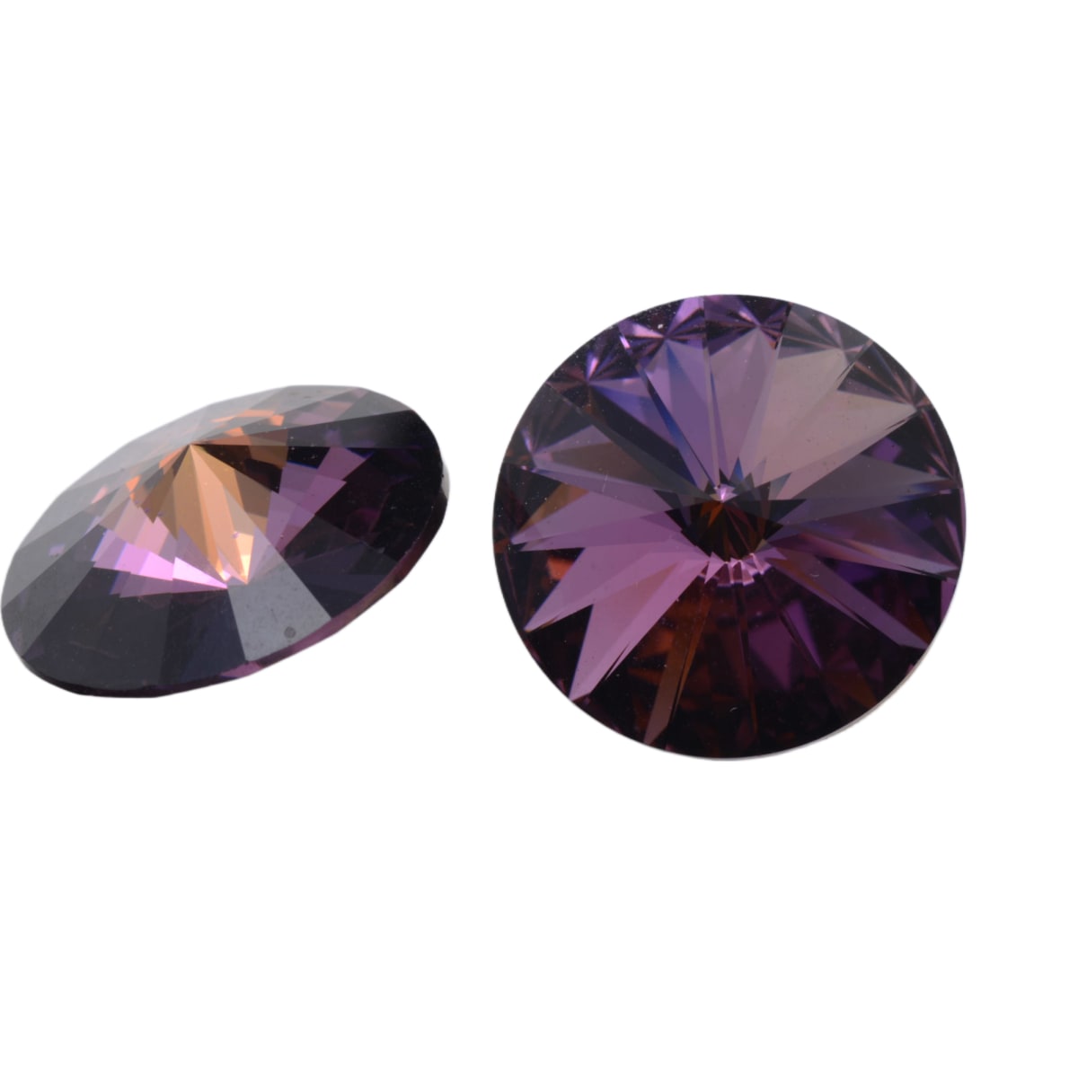 Swarovski Crystal 1122 Round Rivoli 18mm Ametrine - Individual Bead by Continental Bead Suppliers