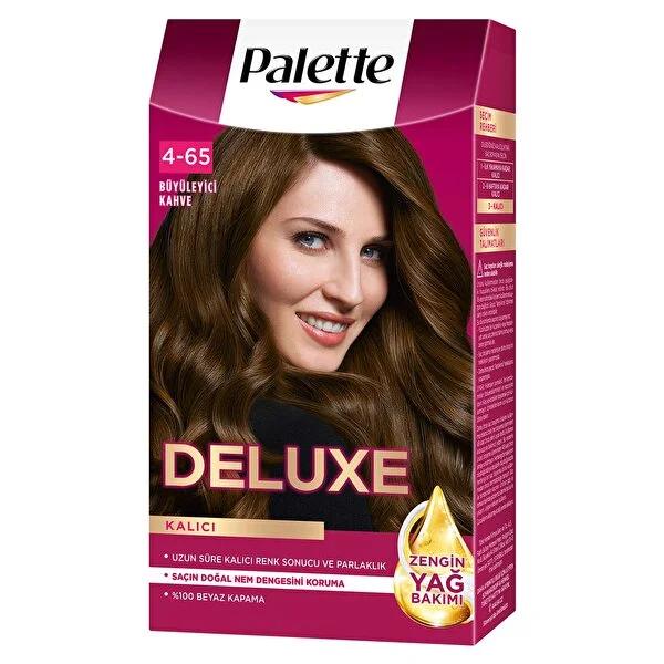 Palette Deluxe BŸyŸleyici Kahve No: 4-65 Hair Dye - Intense Brown Color, 100% Gray Coverage, Long-Lasting Shine by Beauty Care Bag
