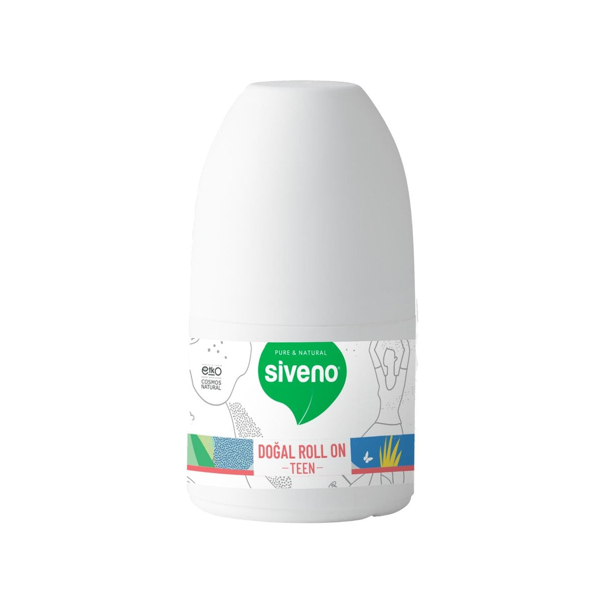 Siveno natural roll-on deodorant Teen Pink, 50ml
