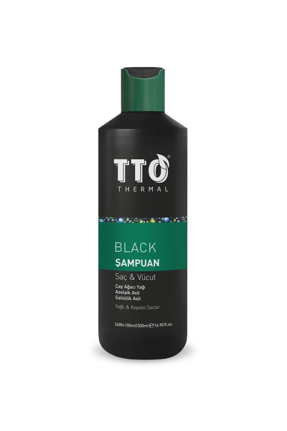 TTO Black hair and body shampoo – view 3