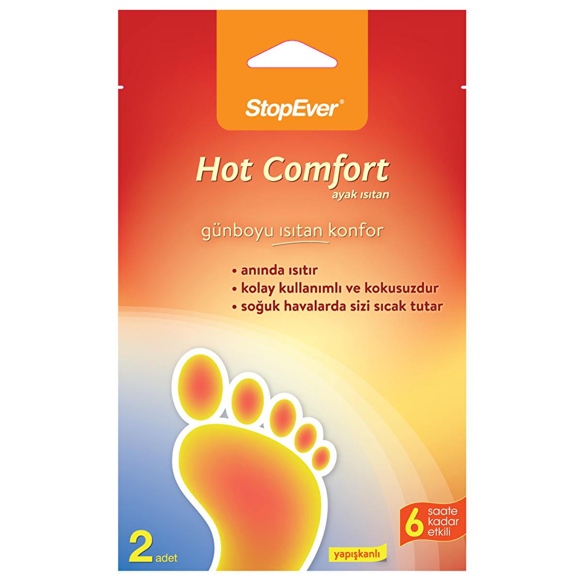 StopEver Hot Comfort Foot Warmers - 6 Hours of Portable Warmth for Cold Climates by Beauty Care Bag