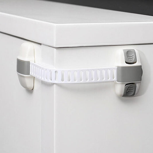 Miny Baby Safety Lock - Childproof Cabinet & Drawer Lock with Adjustable Strap, Easy Installation - Baby Safety Lock by Beauty Care Bag
