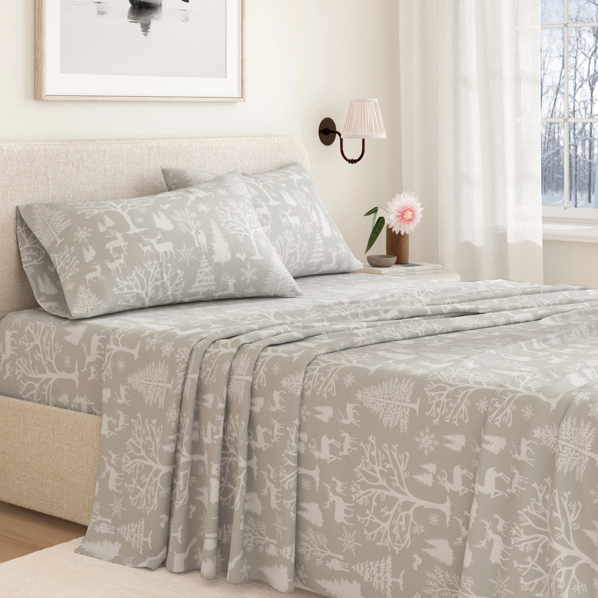 Turkish Cotton Flannel Sheet - Lakeview Collection by Great Bay Home