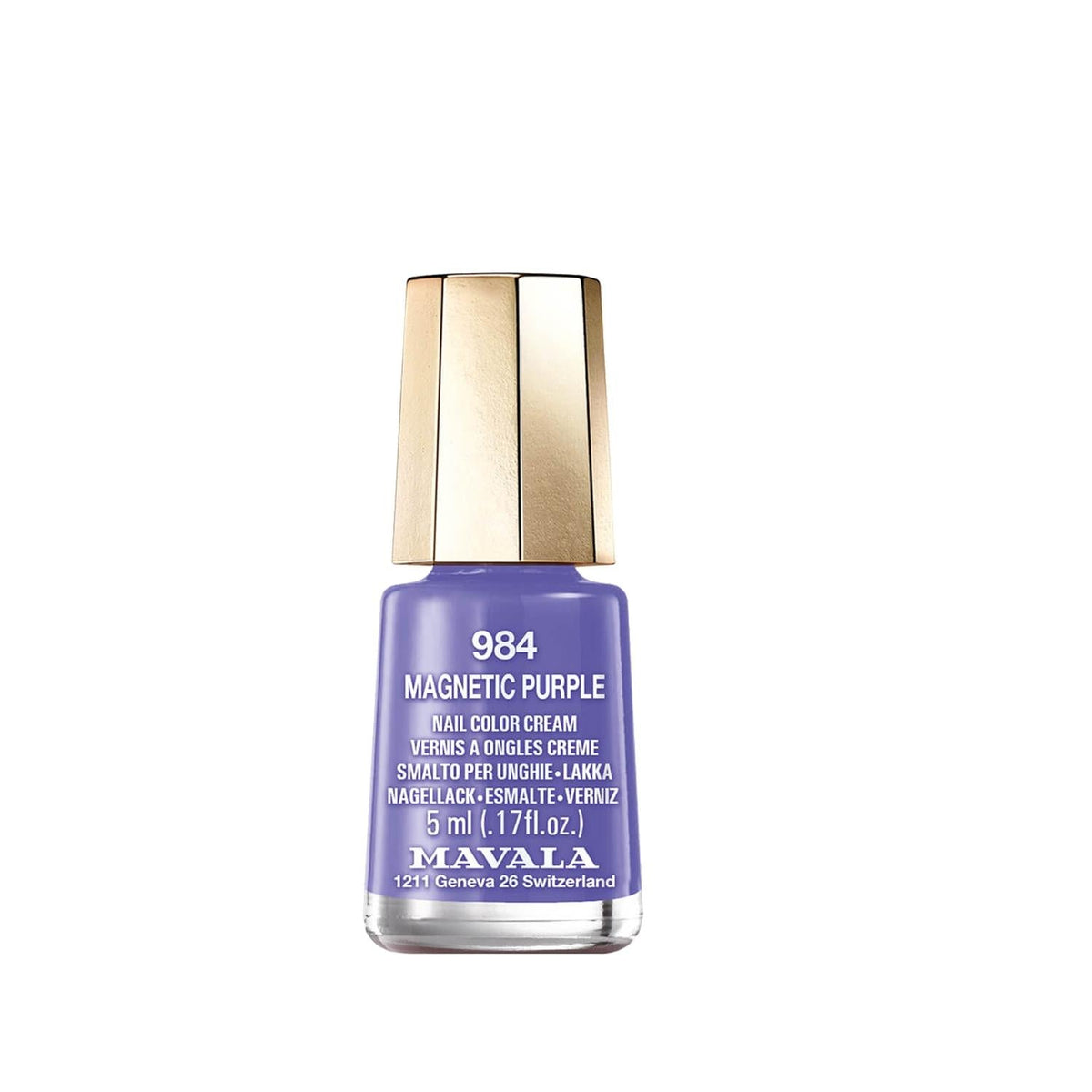 Mavala Mini Color Magnetic Purple Nail Polish 5ml - Vibrant Purple Color for Unique Nail Art by Beauty Care Bag