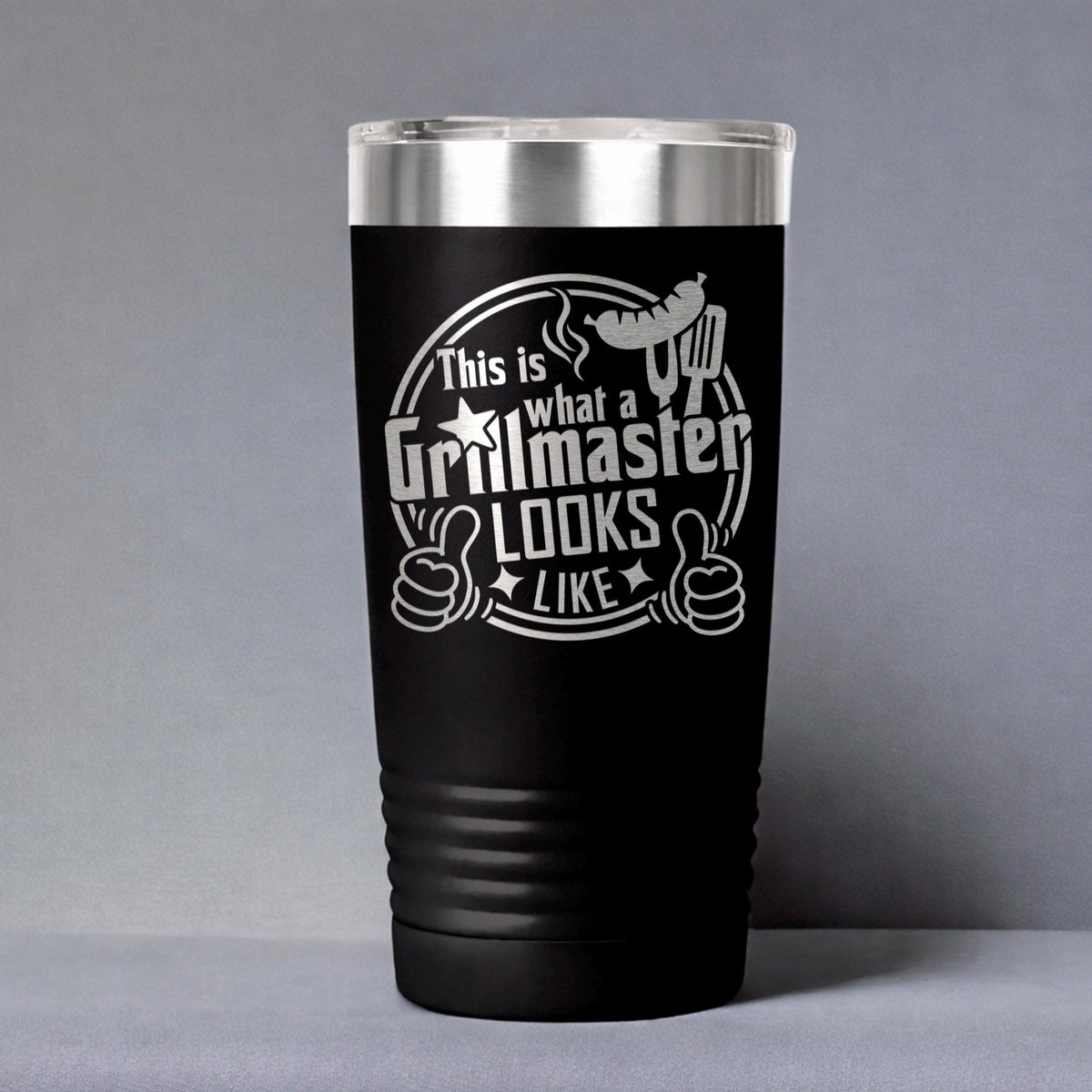 Grillmaster Tumbler - Insulated Stainless Steel Double Wall Tumbler For BBQ Gift by Joyful Moose