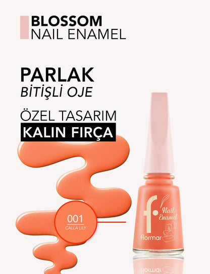 Flormar Blossom High-Pigment Long-Wear Glossy Nail Polish by Beauty Care Bag