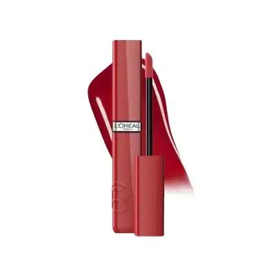 L'Oreal Paris Infaillible Drunk in Rose Liquid Lipstick - Long Lasting, High Shine, Vibrant Red Liquid Lipstick by Beauty Care Bag