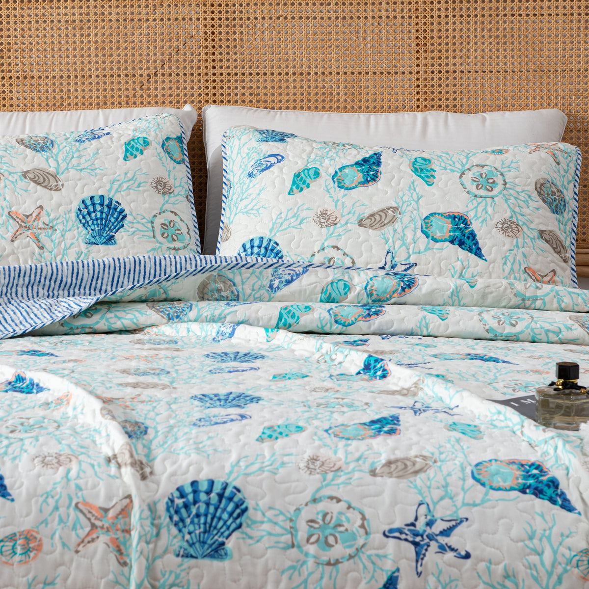 Coastal Quilt Set Bali Collection by Great Bay Home
