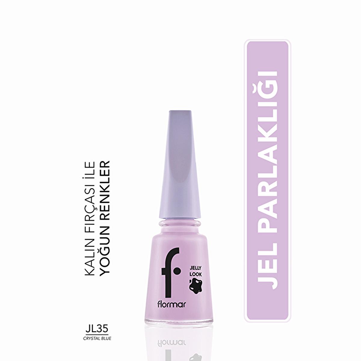 Flormar Jelly Look Nail Polish - Highly Pigmented Gel Finish, Long-Lasting Wear, Trendy Colors by Beauty Care Bag