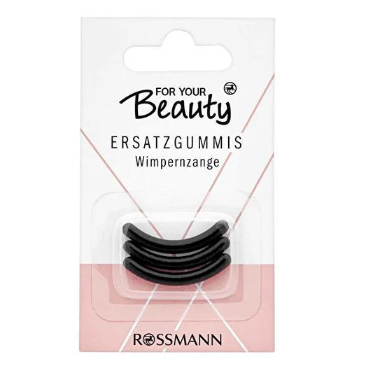 For Your Beauty Eyelash Curler Replacement Rubber - Soft & Gentle, Easy to Mount, 3 Pack by Beauty Care Bag