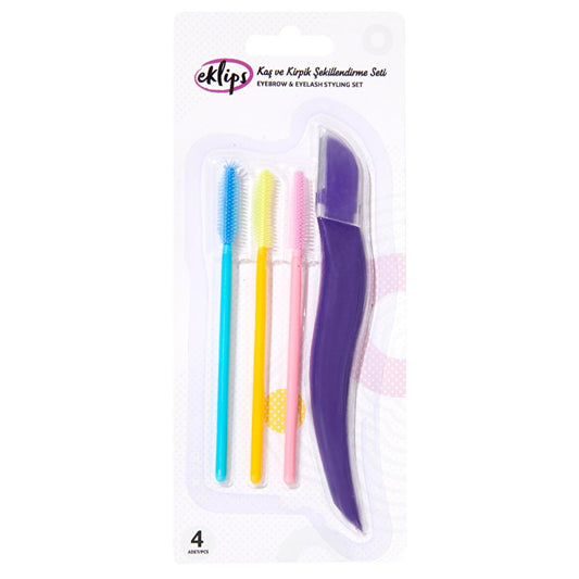 Eklips Eyebrow and Eyelash Shaping Set with Razor - Precise Grooming Kit for Beauty Enthusiasts by Beauty Care Bag