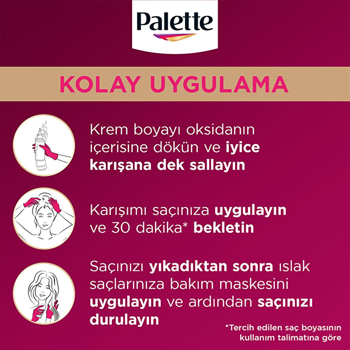 Palette Deluxe Dark Ash Blonde Hair Dye: Long Lasting Color & Shine, Deep Conditioning Micro Oils (Koyu Kumral Sa� Boyasõ) by Beauty Care Bag