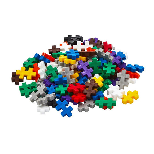 Plus Plus Construction Toy, 100 Piece Reusable Tub - Educational Building Blocks for Kids, Made in Denmark by Beauty Care Bag