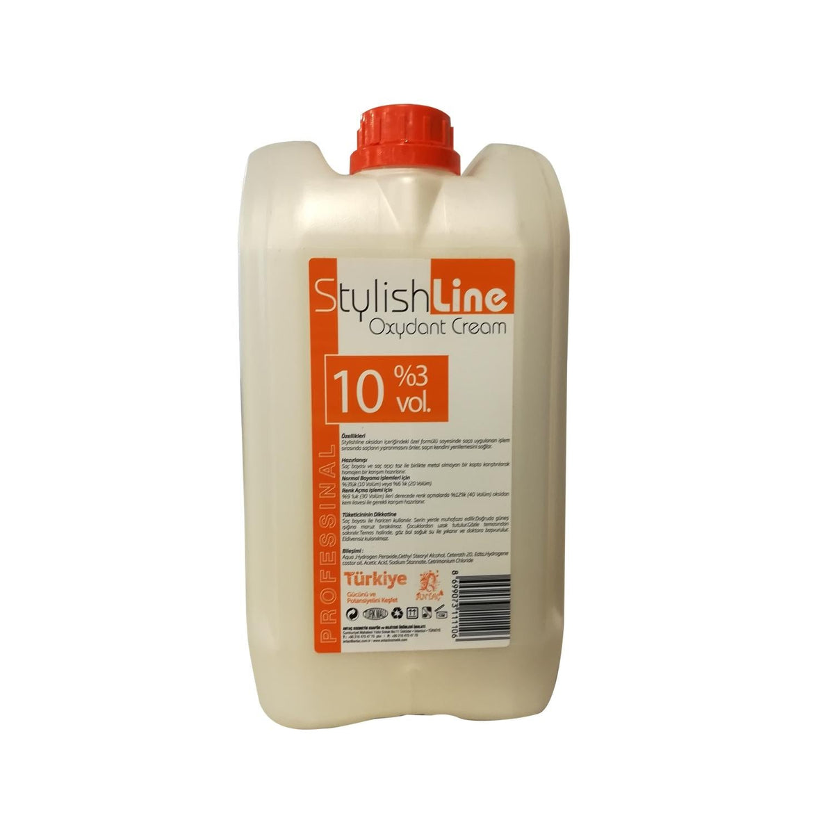 Stylish Line Oxidant Cream 10 Vol %3 5000 ml - Bulk Hair Oxidizing Cream for Professionals by Beauty Care Bag