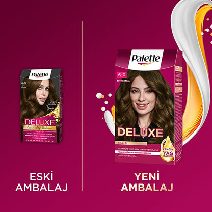 Palette Deluxe Dark Ash Blonde Hair Dye: Long Lasting Color & Shine, Deep Conditioning Micro Oils (Koyu Kumral Sa� Boyasõ) by Beauty Care Bag