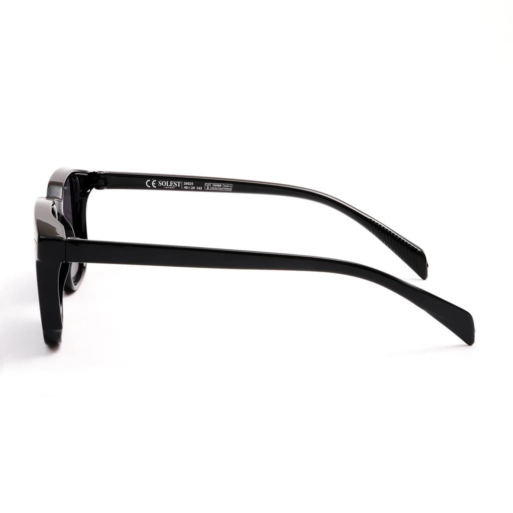 Solest London Unisex Black Sunglasses 26025 by Beauty Care Bag