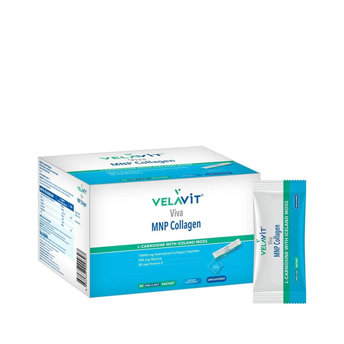 Velavit Viva MNP Collagen Supplement - Hydrolyzed Collagen for Skin & Joint Health, 30 Sachets by Beauty Care Bag