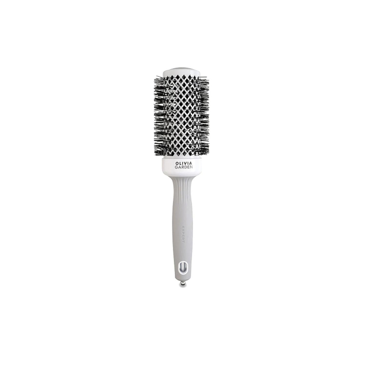 Olivia Garden Expert Blowout Shine hair brush, size 45, white and grey